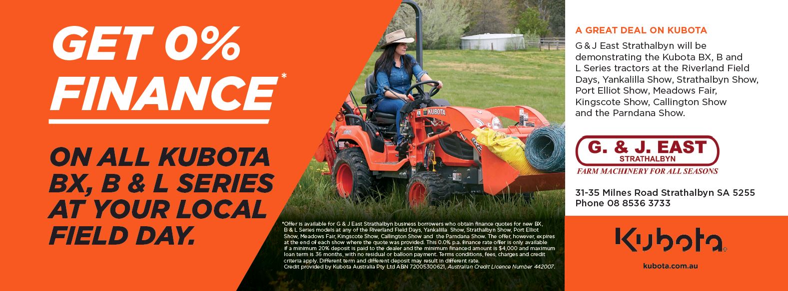 Strathalbyn’s Home of Farm Machinery For Sale G & J East Strathalbyn.